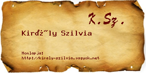 Király Szilvia névjegykártya